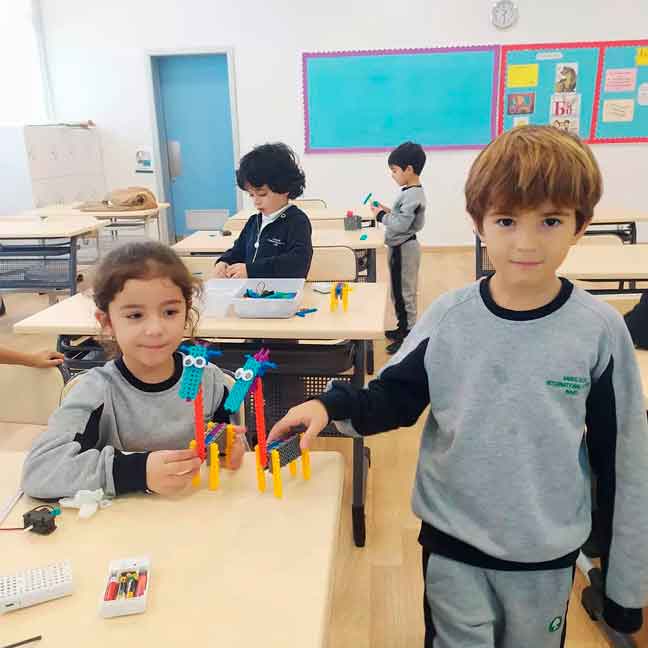 children with lego
